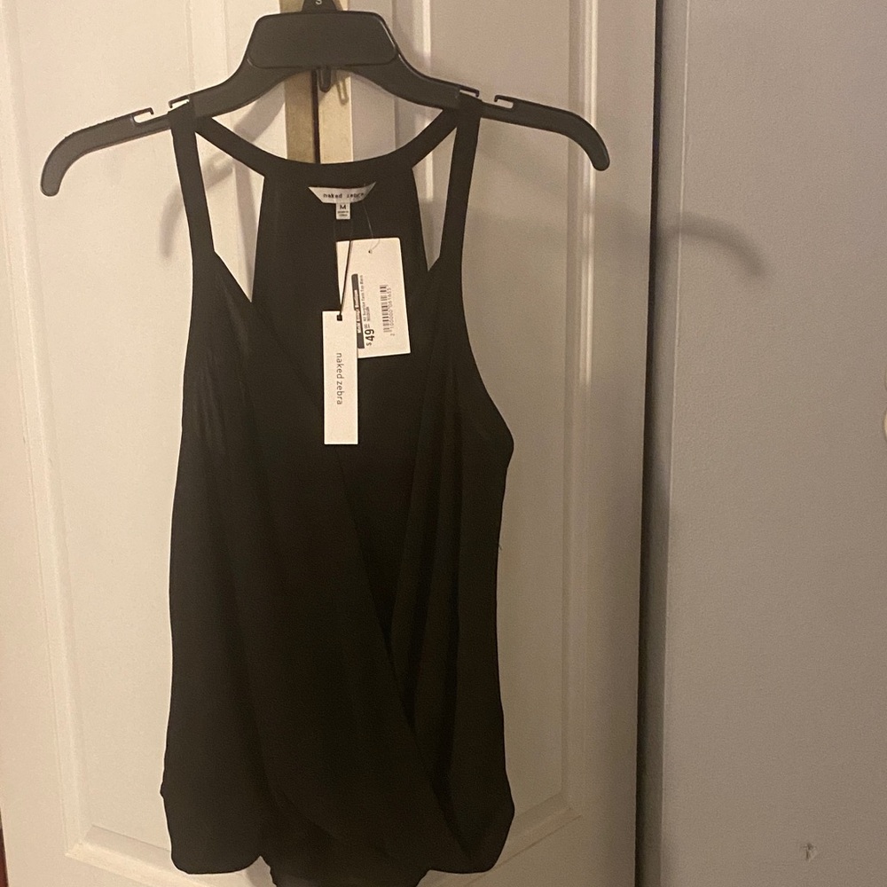Naked Zebra Chic Black Tank Shirt